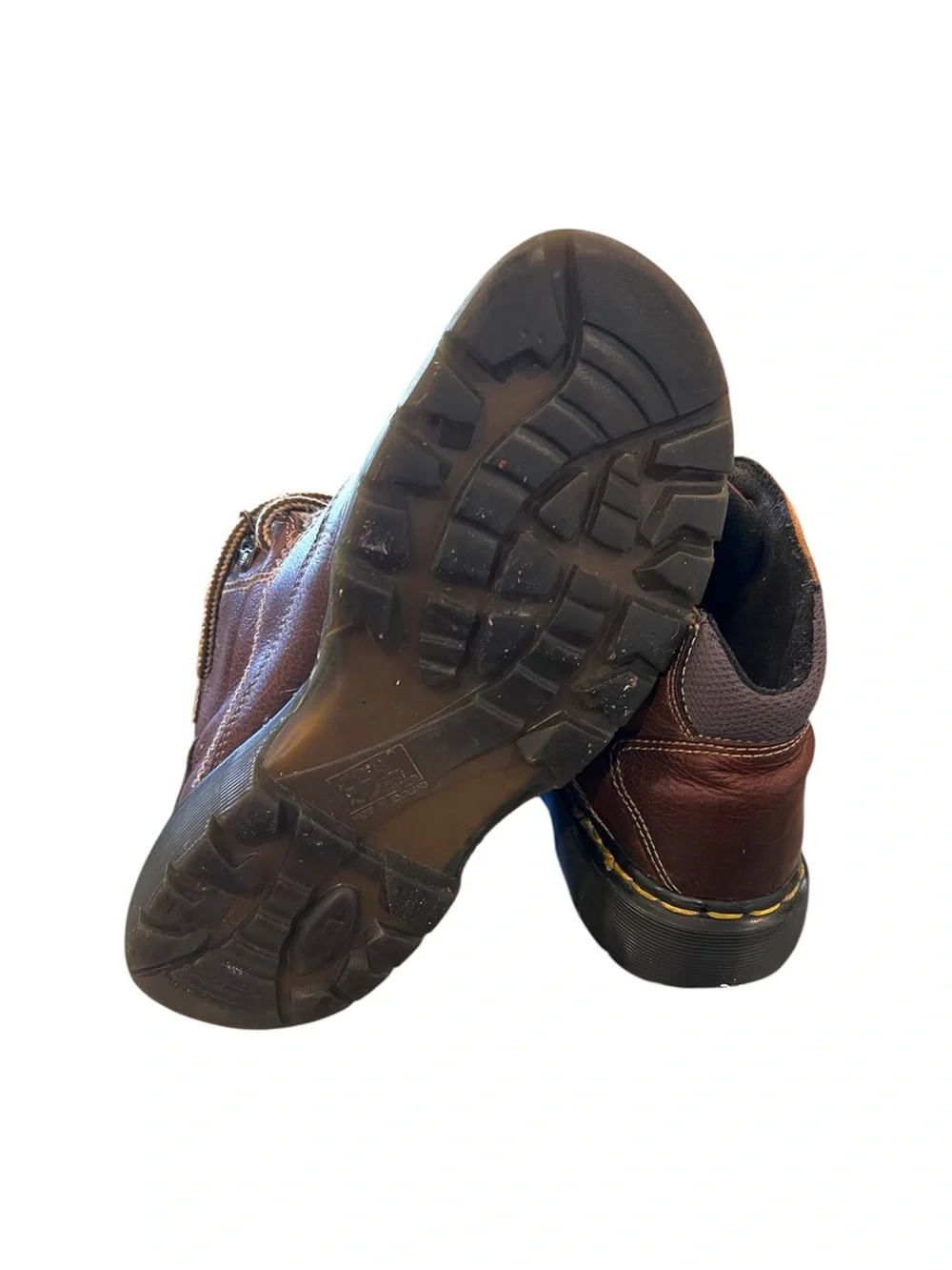 Dr. Martens Brown Leather Lace-Up Combat Boots
